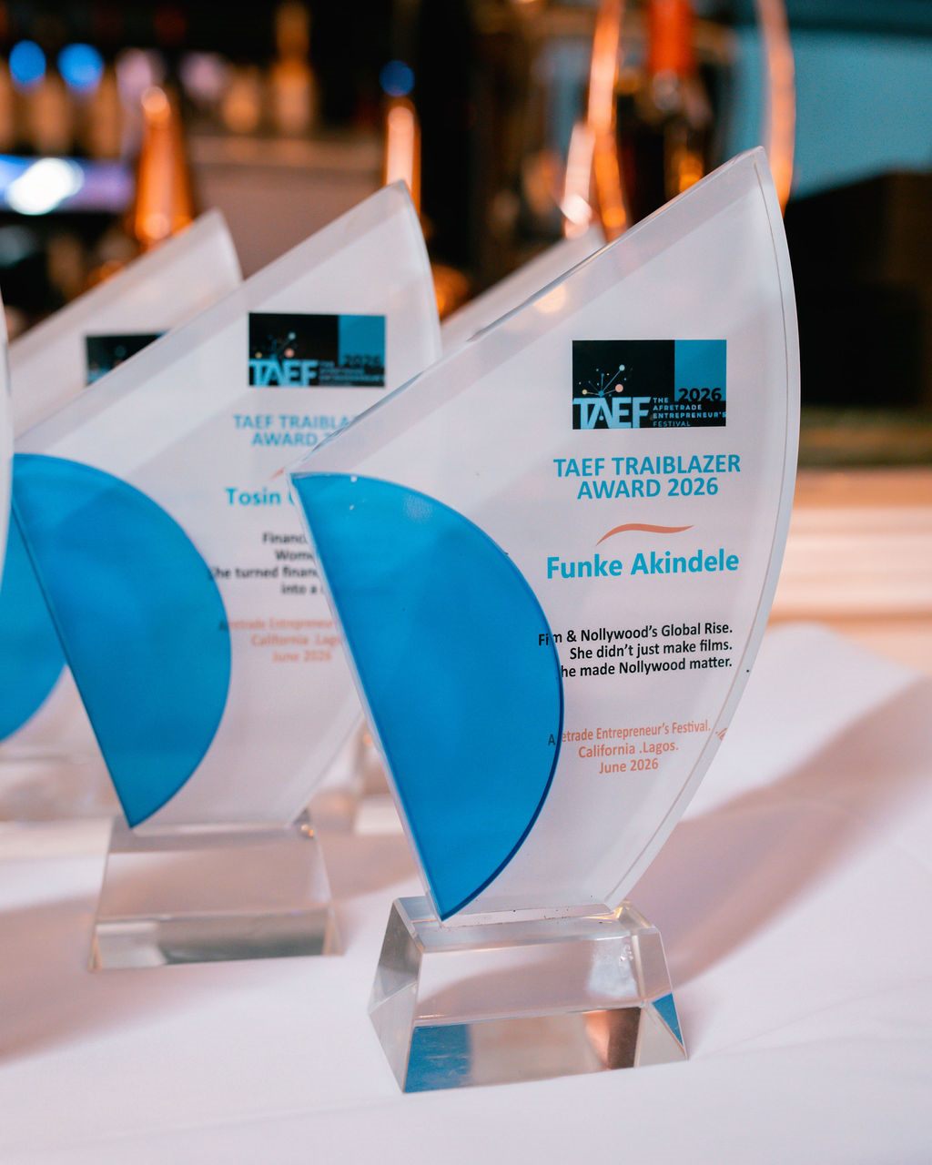 TAEF Trailblazer Award close-up