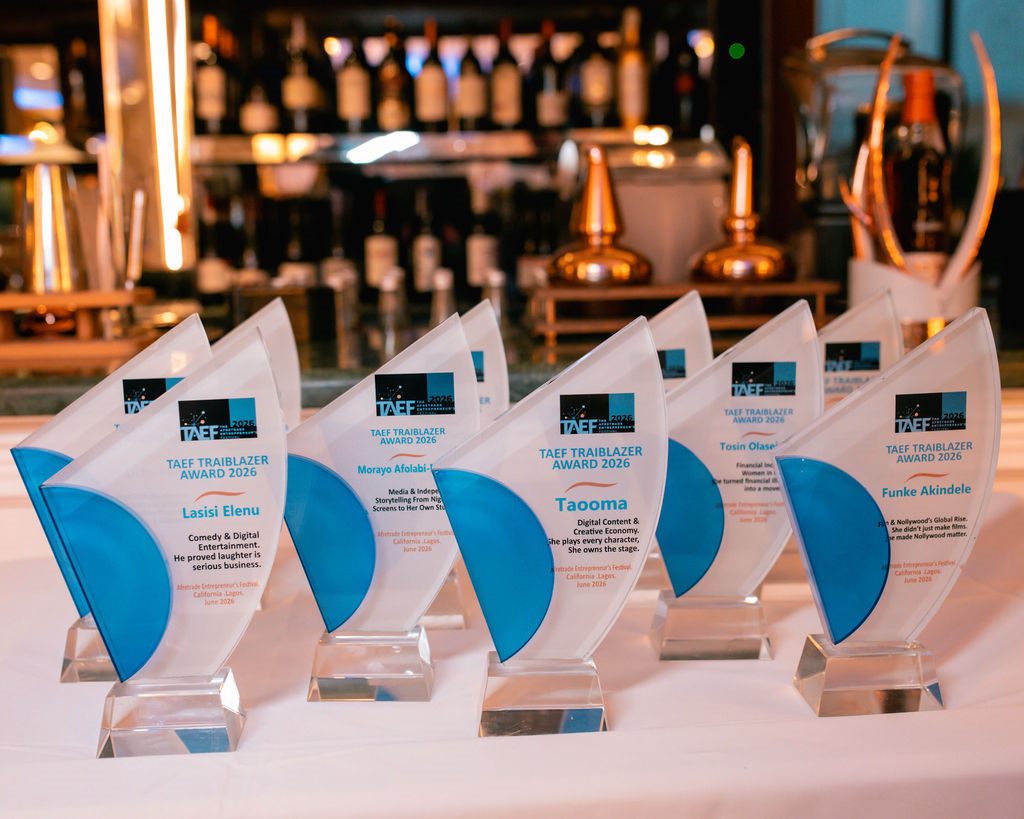 TAEF Trailblazer Award trophies