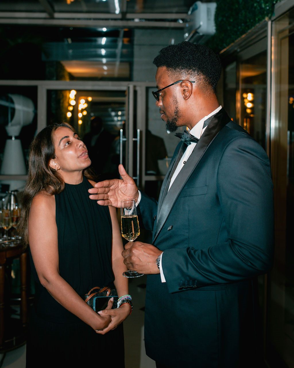 Guests in conversation